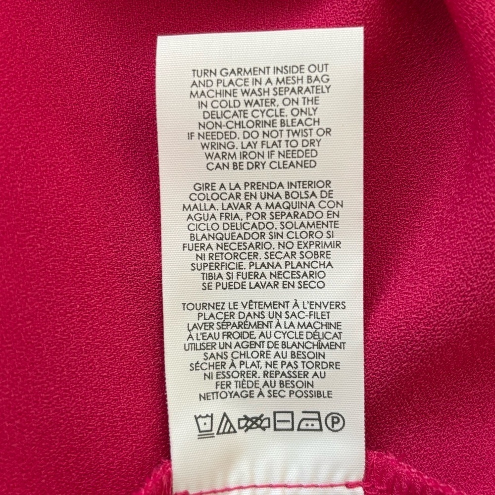 CAbi Delight Flowy Dress Vibrant Fuchsia Women’s Medium NWT - Picture 13 of 14